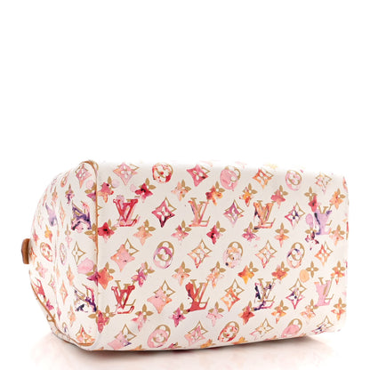 Louis Vuitton Watercolor Aquarelle Speedy 35 White 4 of 10