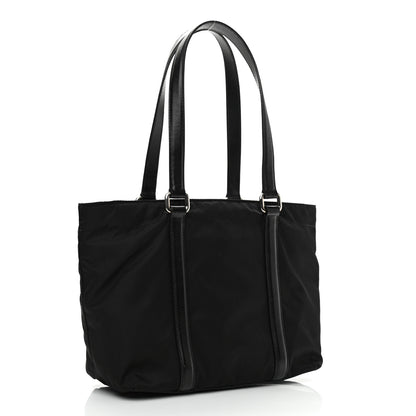 Prada Tessuto Nylon Saffiano Tote Black 3 of 10