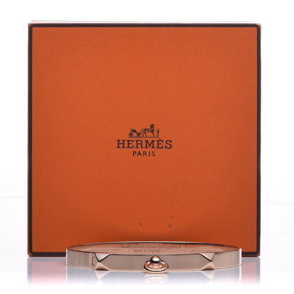 Hermes 18K Rose Gold PM Collier De Chien Bracelet LG 6 of 6