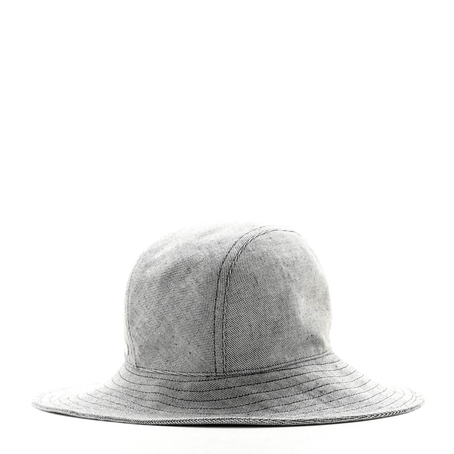 Hermes Linen Cotton Colette Bucket Hat 58 Black 3 of 9