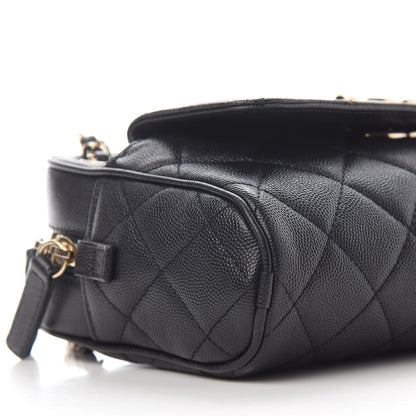 Chanel Caviar Quilted Small In & Out Camera Case Black 8 of 9