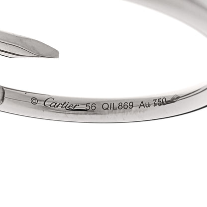 Cartier 18K White Gold Small Juste Un Clou Ring 56 7.5 5 of 6