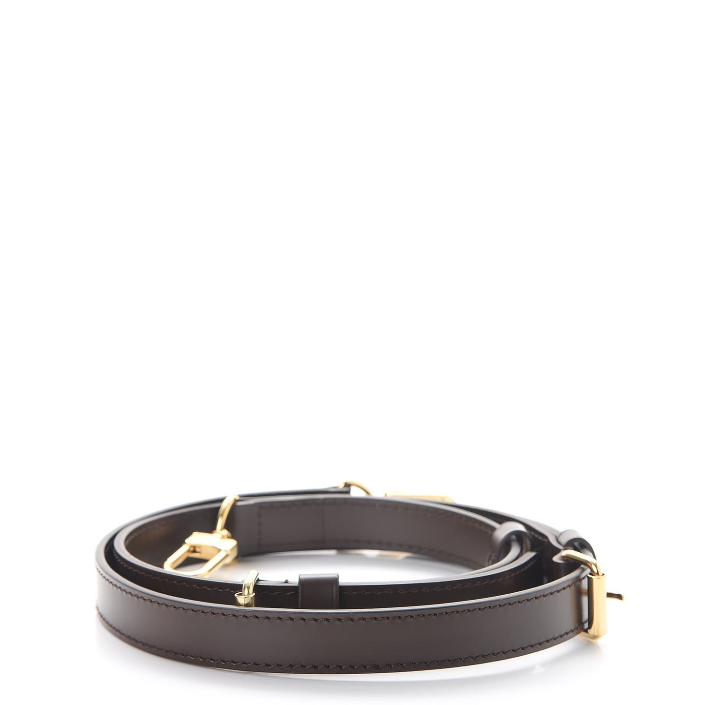 Calfskin Adjustable Speedy Bandouliere Shoulder Strap Brown
