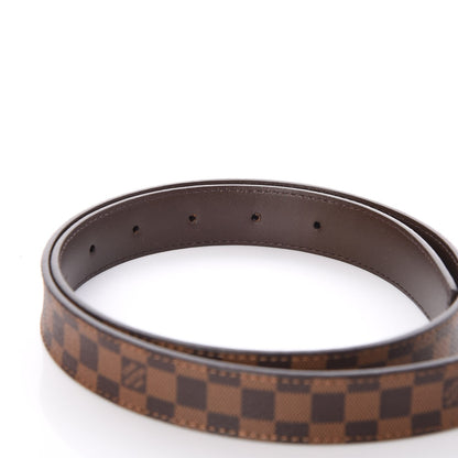 Louis Vuitton Mini Damier Ebene 25mm LV Initiales Belt 80 32 4 of 7