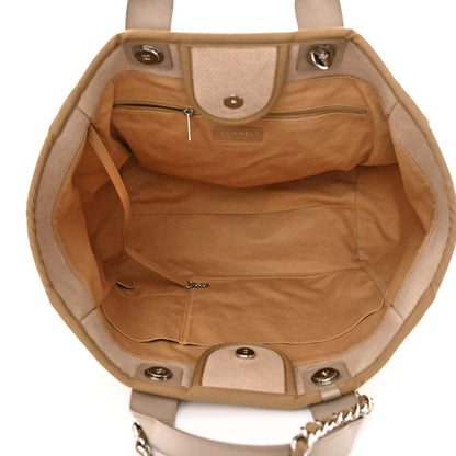 Chanel Canvas Large Deauville Tote Ecru 5 of 15
