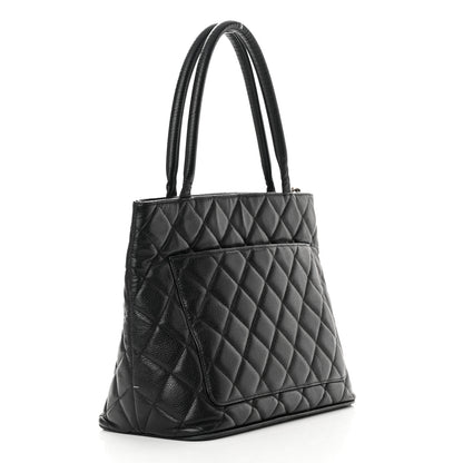Chanel Caviar Quilted Medallion Tote Black 3 of 20