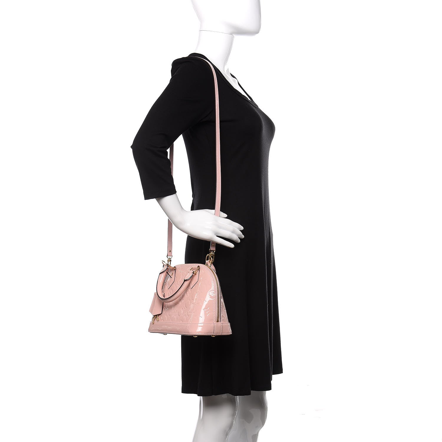 Louis Vuitton Vernis Alma BB Rose Ballerine 2 of 8