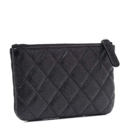 Chanel Caviar Quilted Small Cosmetic Case Black 3 of 8