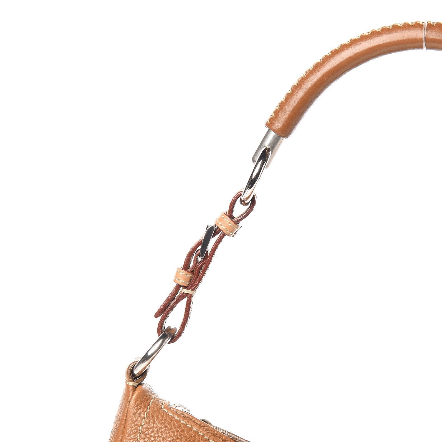 Prada Vitello Daino Shoulder Bag Naturale 10 of 11