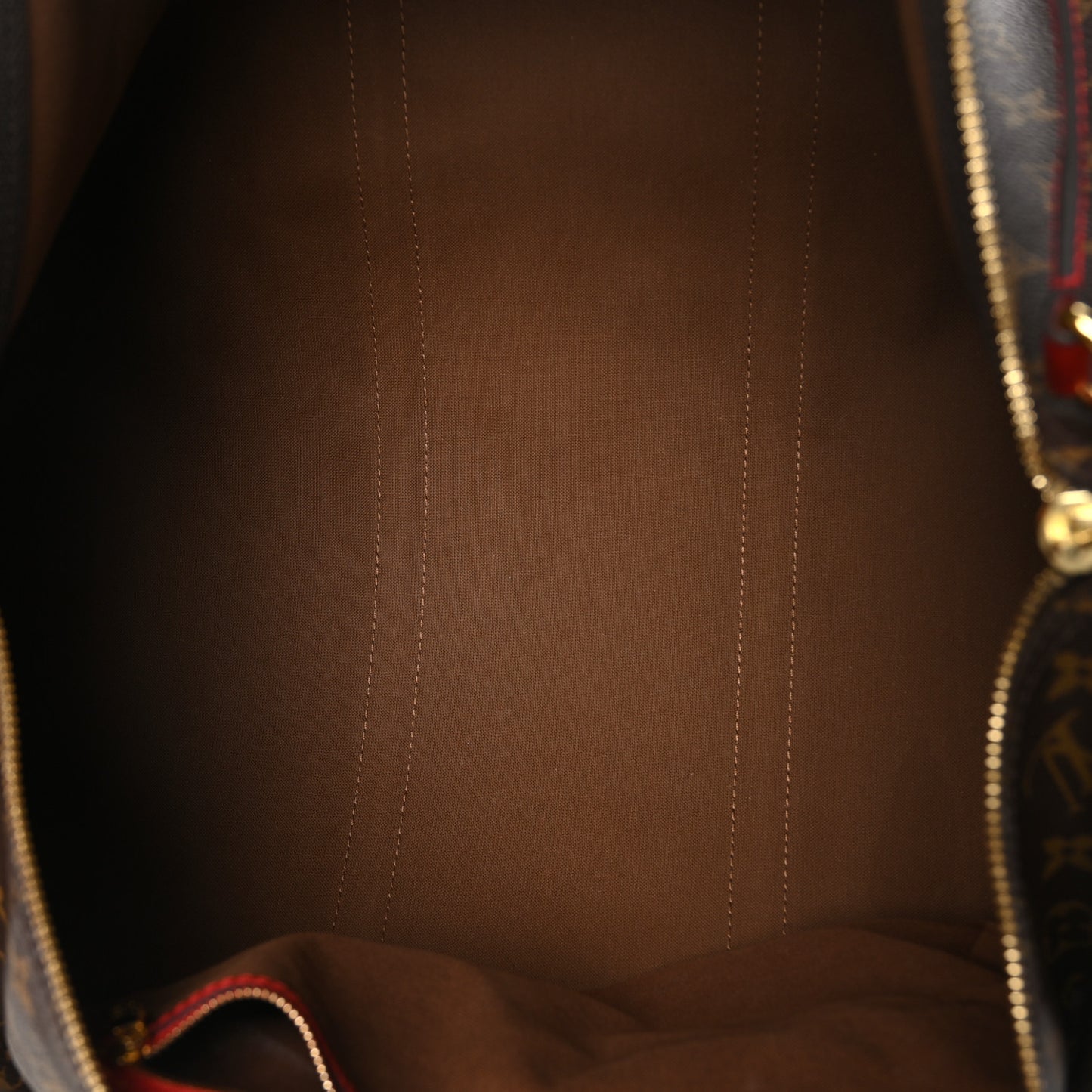 Calfskin Monogram Keepall Bandouliere 50 Coquelicot