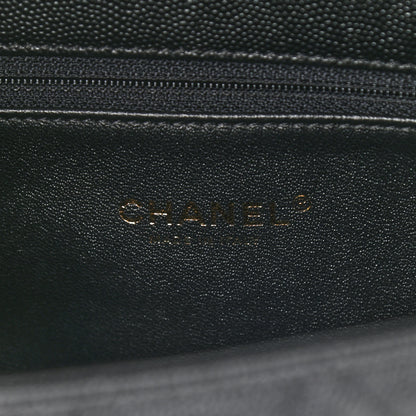 Chanel Caviar Lizard Quilted Small Coco Handle Flap Black 9 of 9