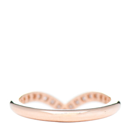 Tiffany 18K Rose Gold Diamond Soleste V Ring 48 4.5 3 of 4