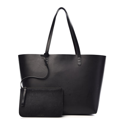 Mansur Gavriel Calfskin Large Shopping Tote Black Flamma 1 of 24
