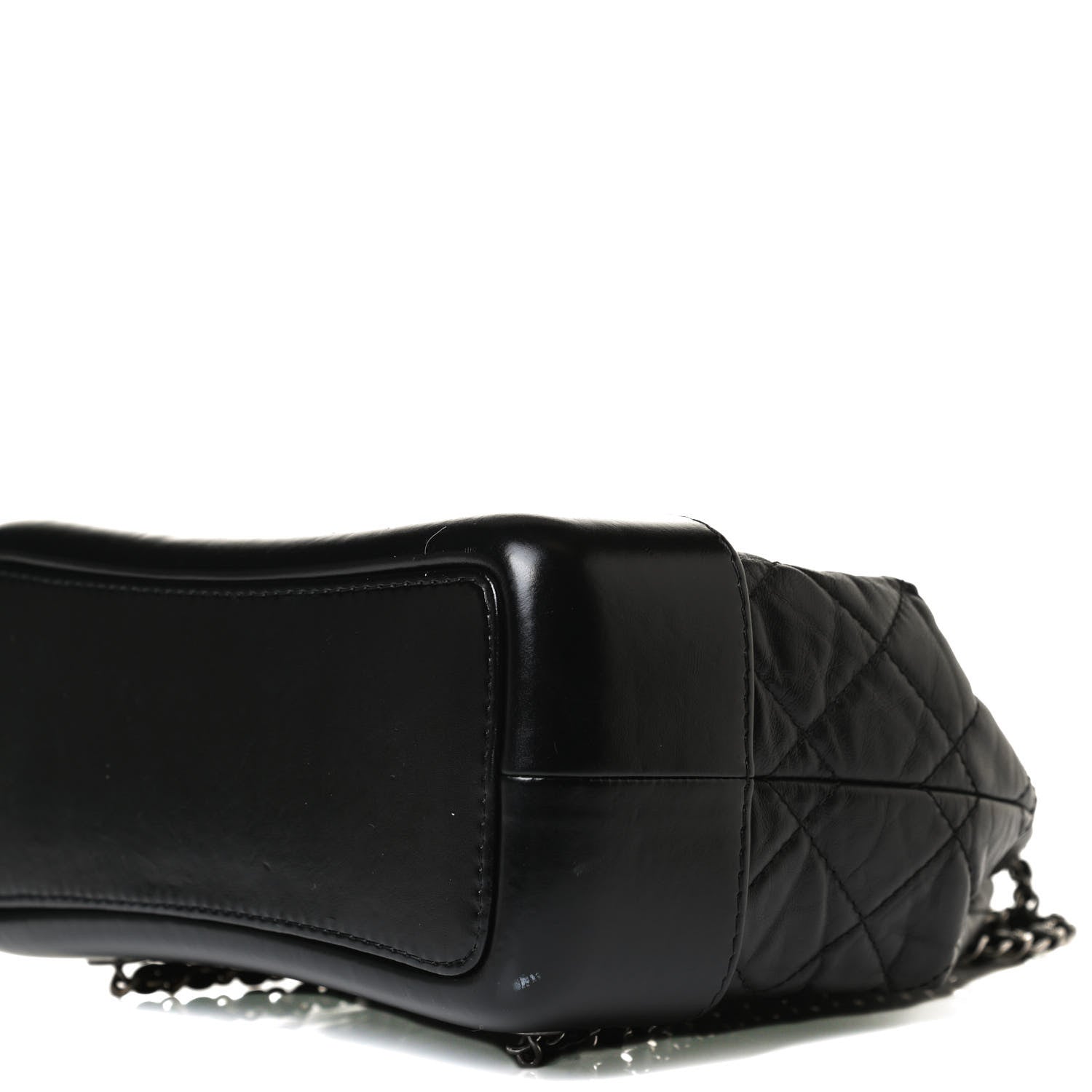 Chanel Aged Calfskin Quilted Small Gabrielle Backpack Black 10 of 17