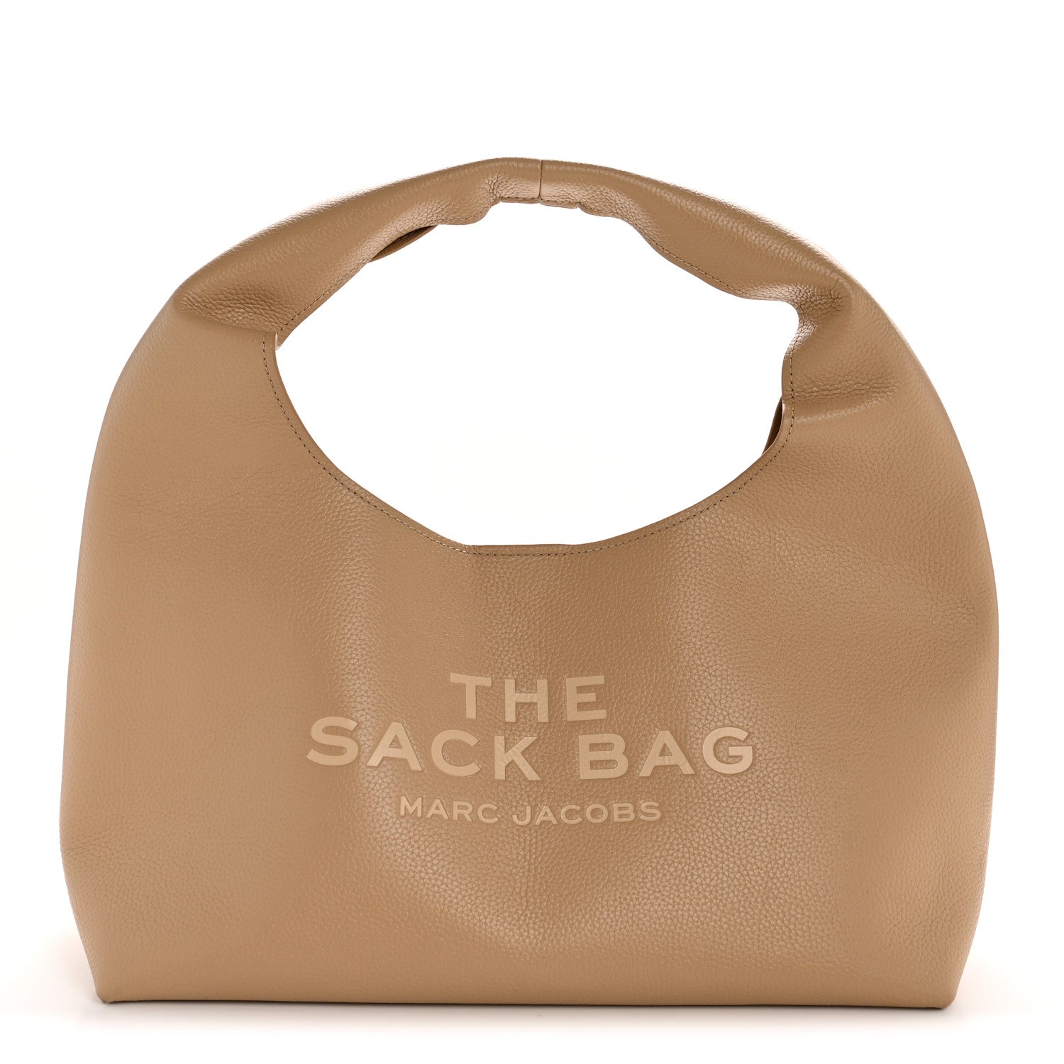 Marc Jacobs Grained Calfskin Medium The Sack Bag Camel 1 of 13