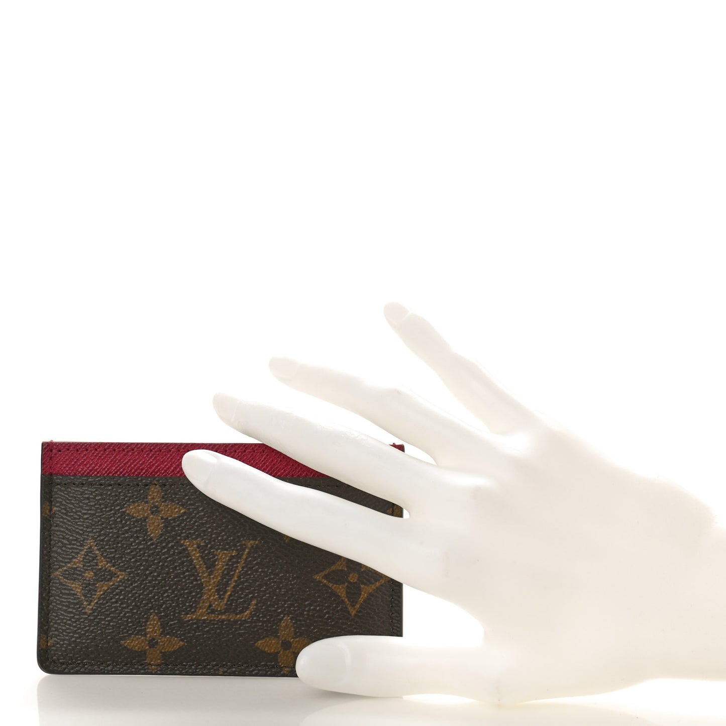 Monogram Card Holder Fuchsia