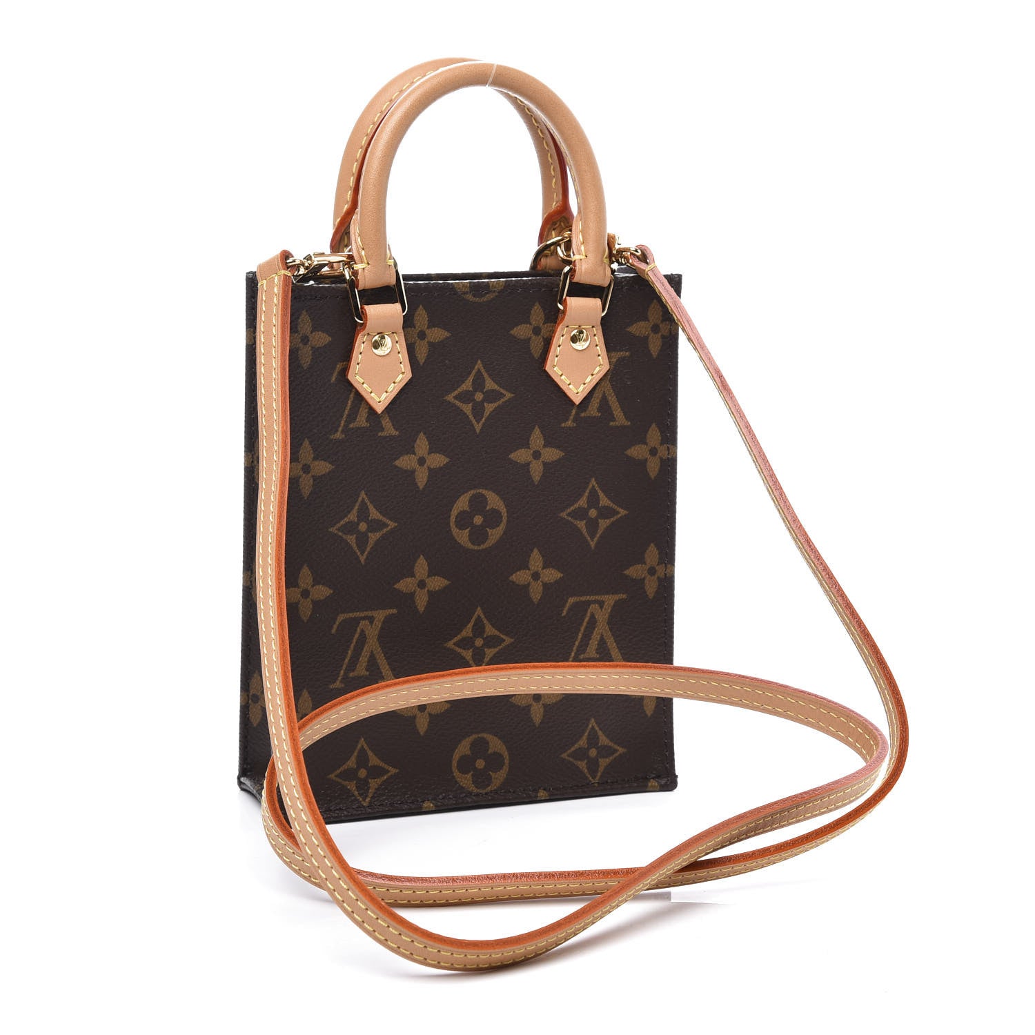Louis Vuitton Monogram Petit Sac Plat 2 of 10