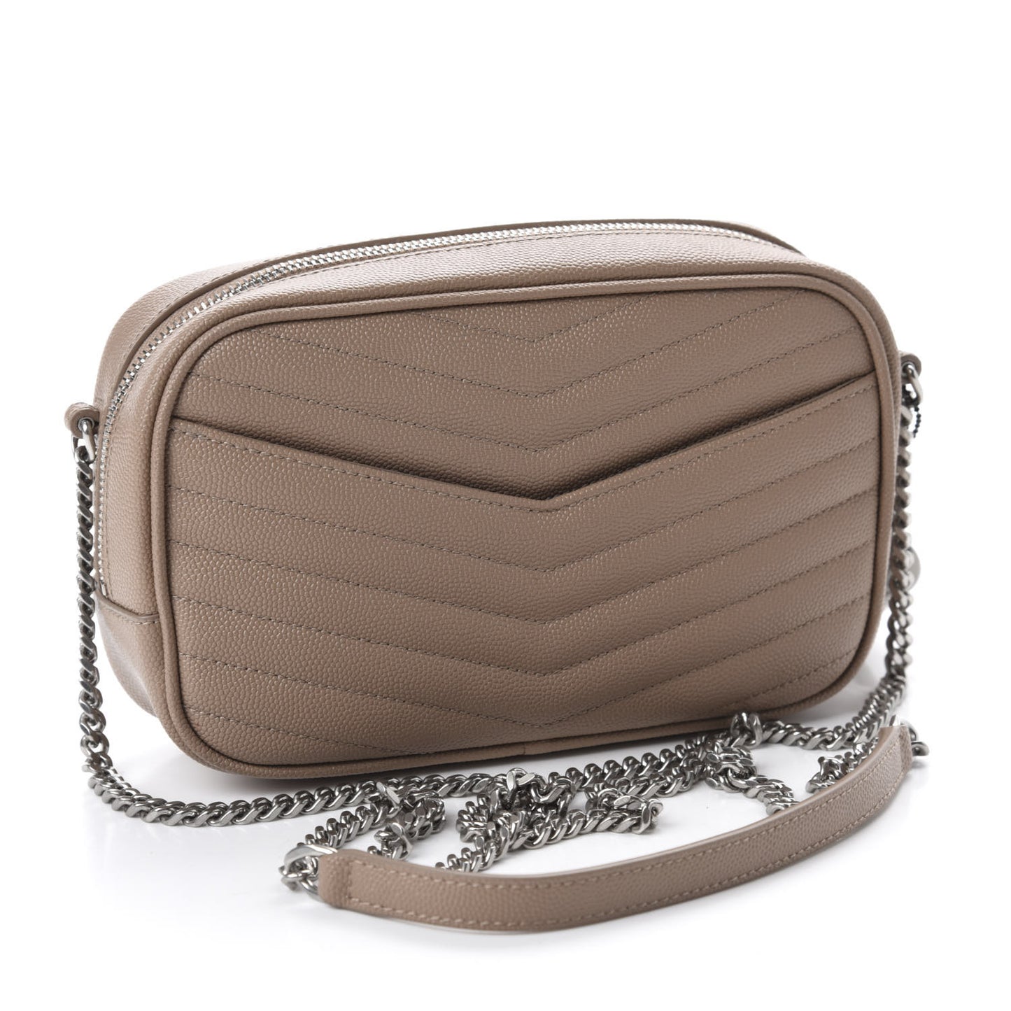 Grain De Poudre Matelasse Monogram Mini Lou Camera Bag Gold Sand