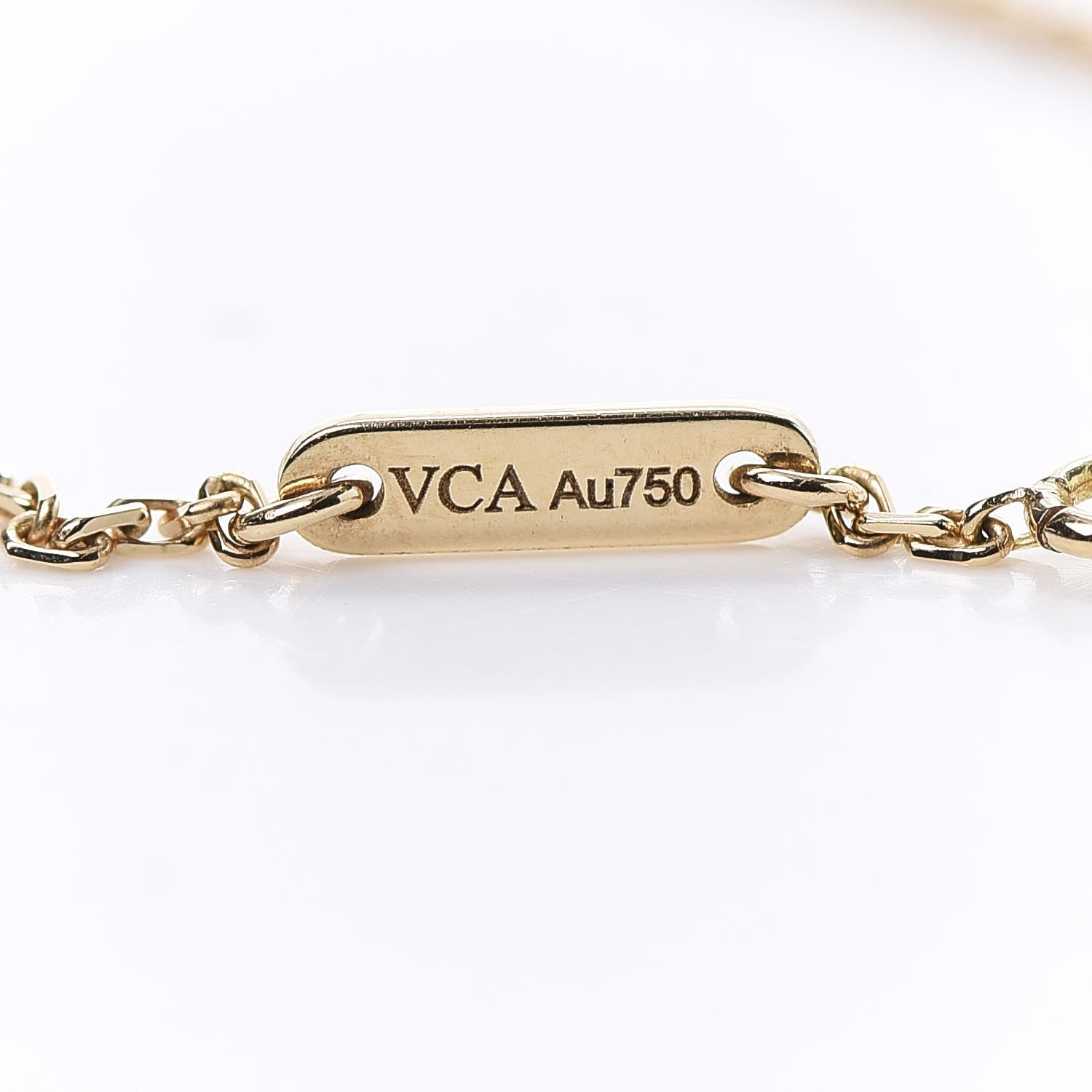 Van Cleef & Arpels 18K Yellow Gold Mother of Pearl Sweet Alhambra Bracelet 5 of 6