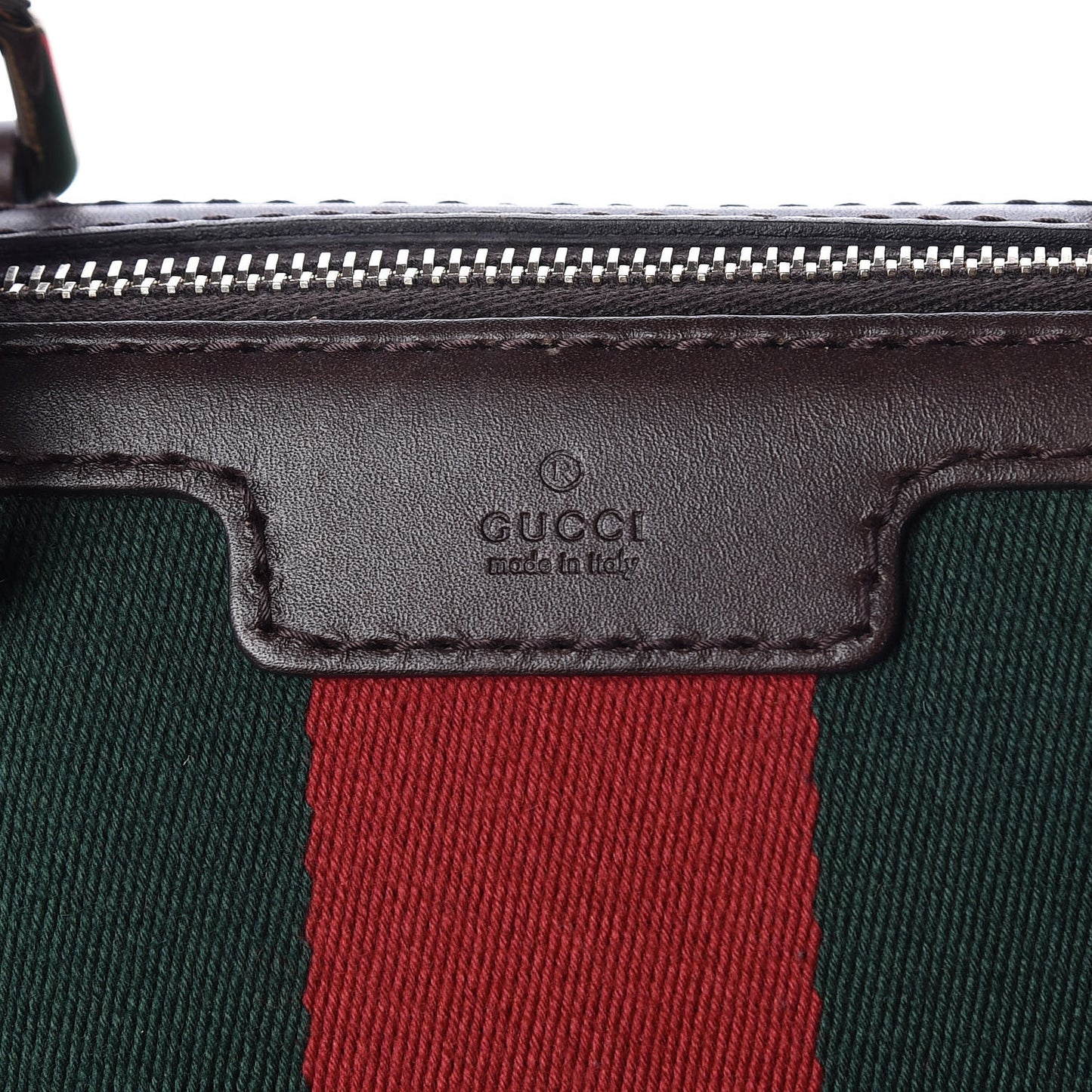Monogram Vintage Web Medium Boston Dark Brown