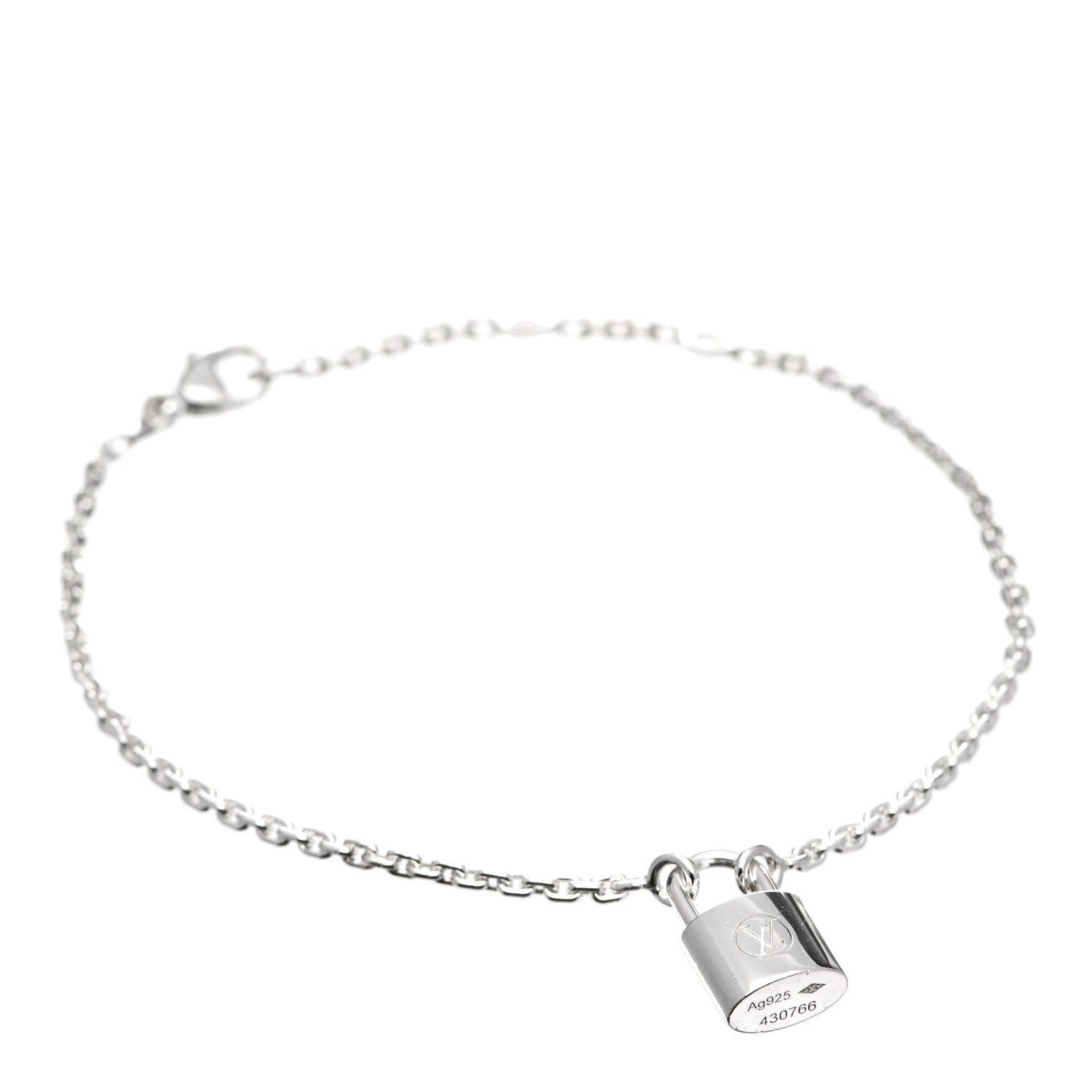 Louis Vuitton Sterling Silver Lockit Bracelet 1 of 6
