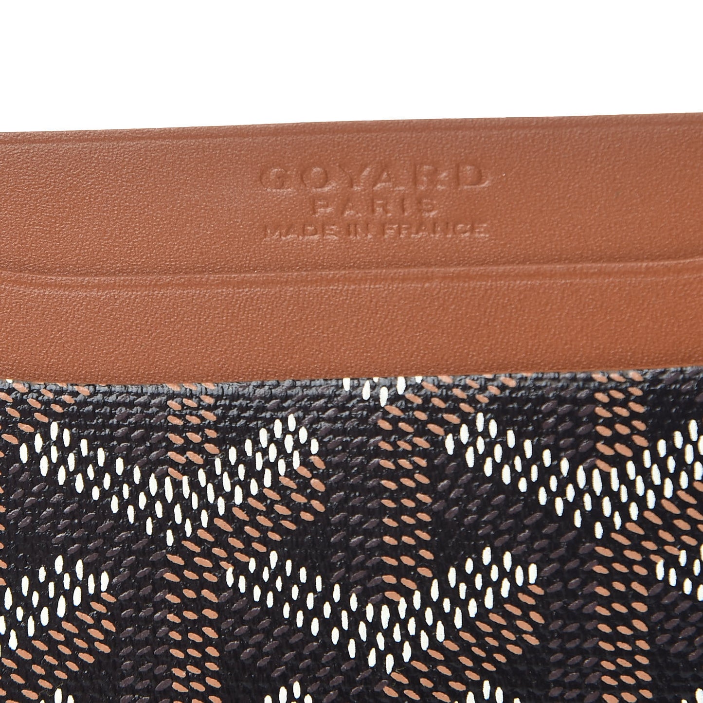Goyardine Saint Sulpice Card Holder Black Gold
