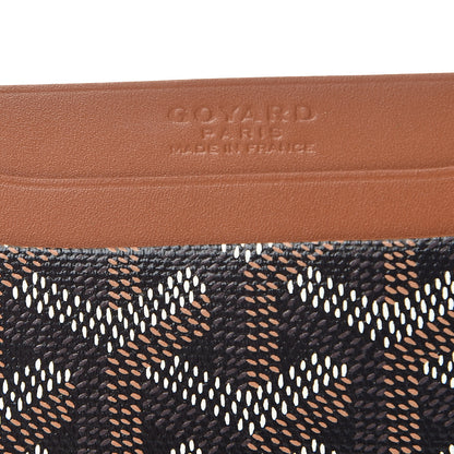 Goyard Goyardine Saint Sulpice Card Holder Black Gold 6 of 7