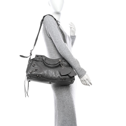 Balenciaga Agneau Arena Neo Cagole City Handbag Dark Grey 3 of 12