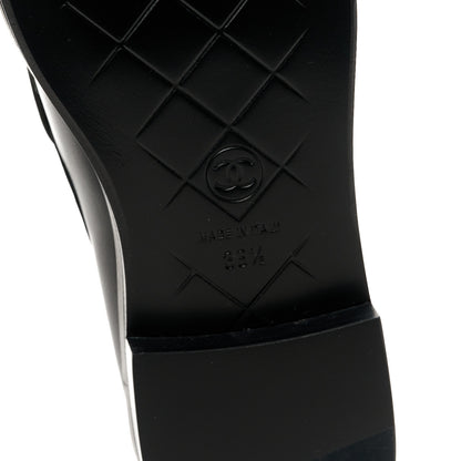 Chanel Lambskin Quilted CC Turnlock Loafers 36.5 Black 8 of 9