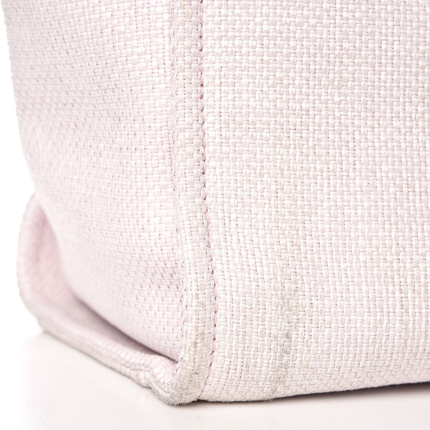 Woven Straw Raffia Large Deauville Tote Pink
