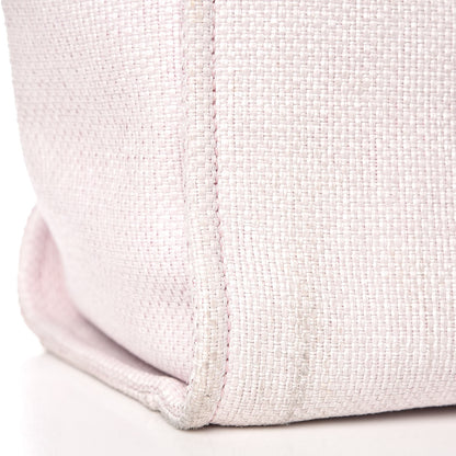Chanel Woven Straw Raffia Large Deauville Tote Pink 11 of 14