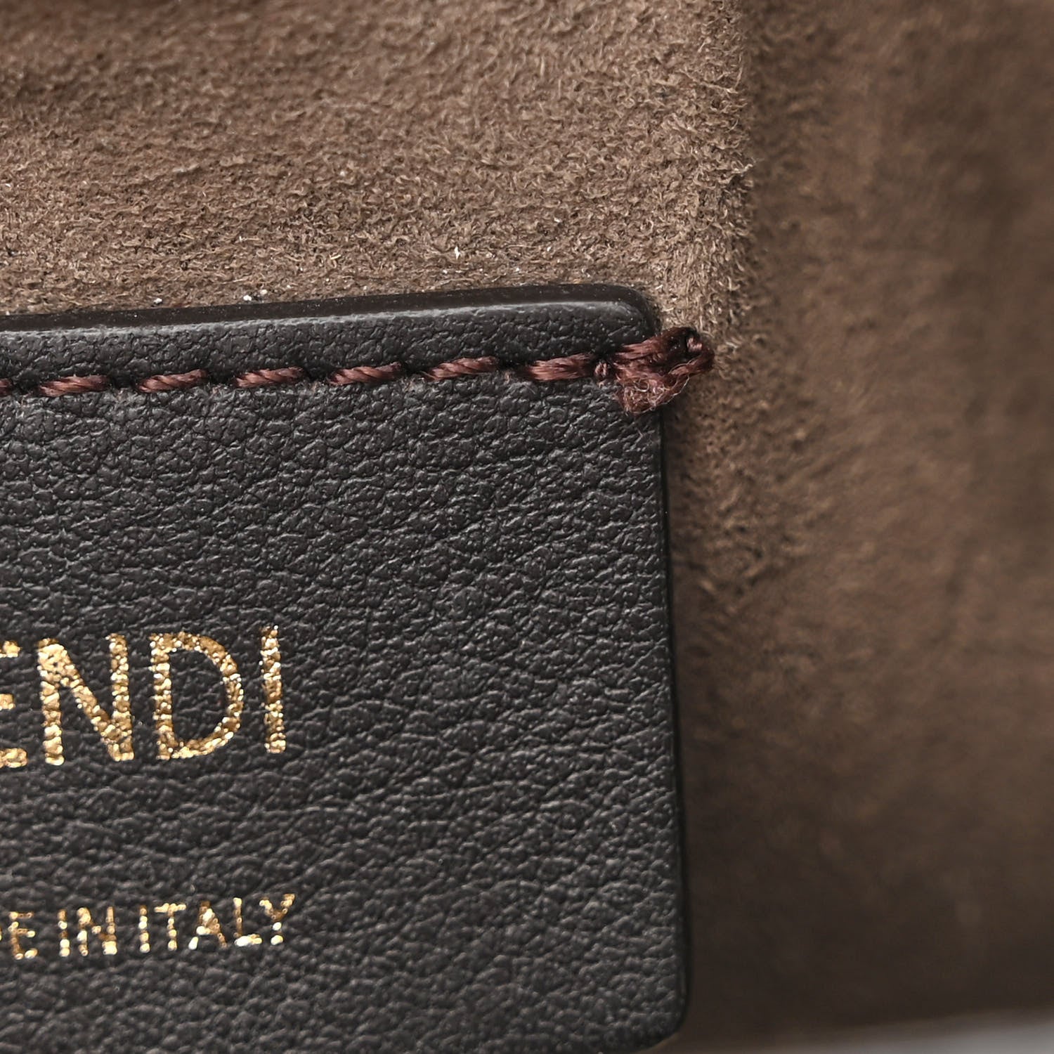 Fendi Suede Vitello King F is Fendi Micro FF Mini Mon Tresor Bucket Bag Arancio Marrone White Ice 8 of 13