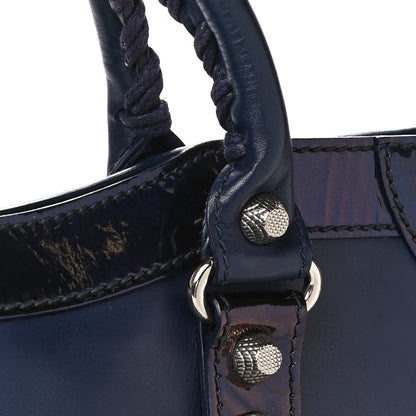 Balenciaga Smooth Calfskin Metallic Patent Giant 12 Silver Hardware City Ultraviolet 18 of 23