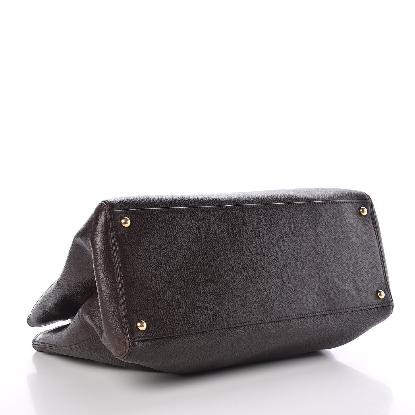Calfskin Cerf Executive Shopper Tote Brown