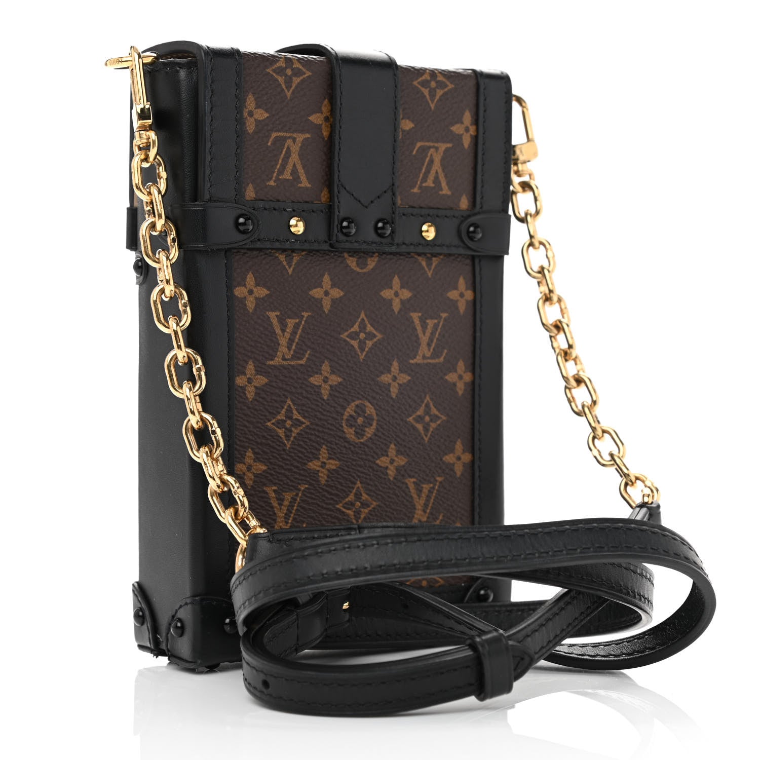Louis Vuitton Monogram Pochette Trunk Verticale Black 3 of 7