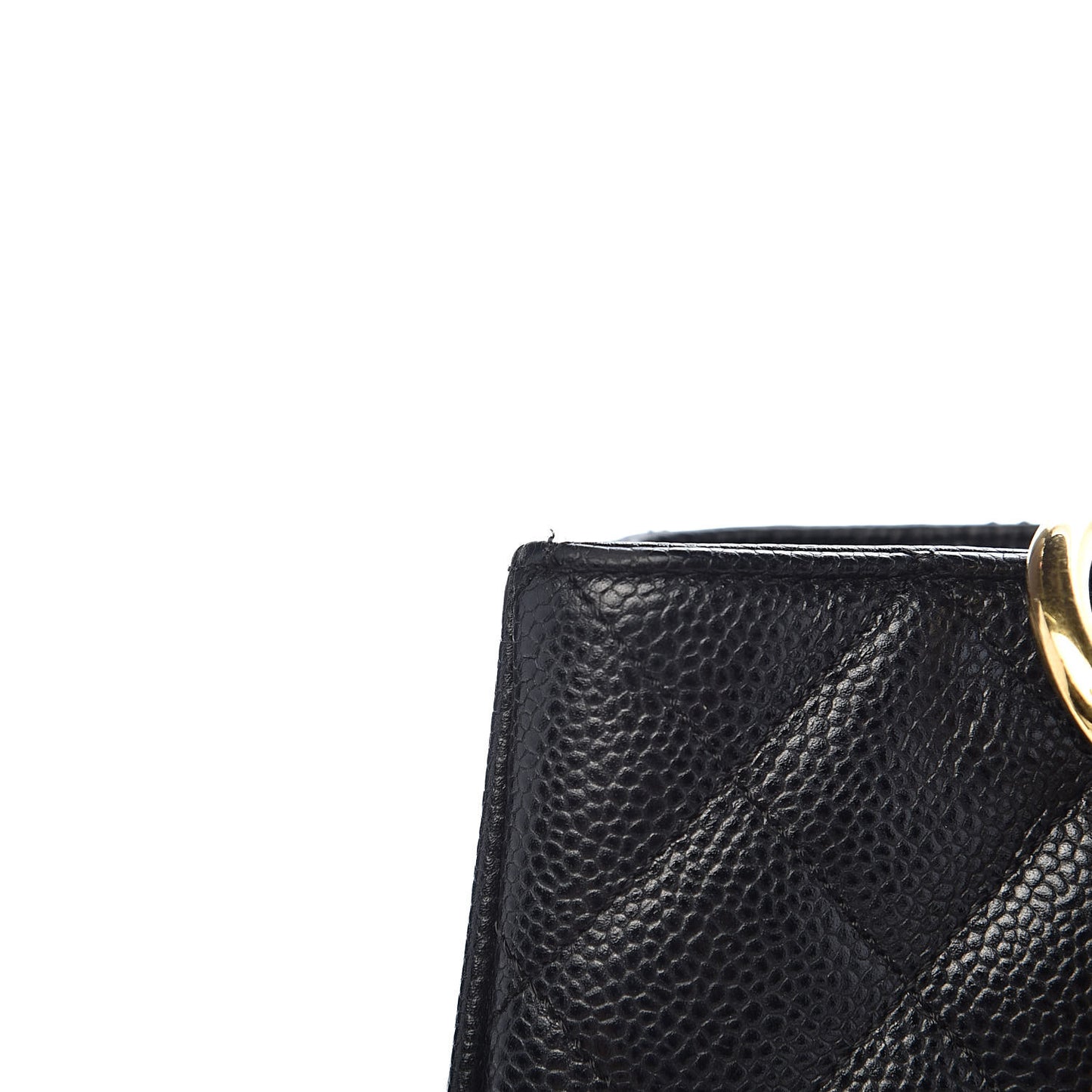 Caviar Quilted Grand Shopping Tote GST Black