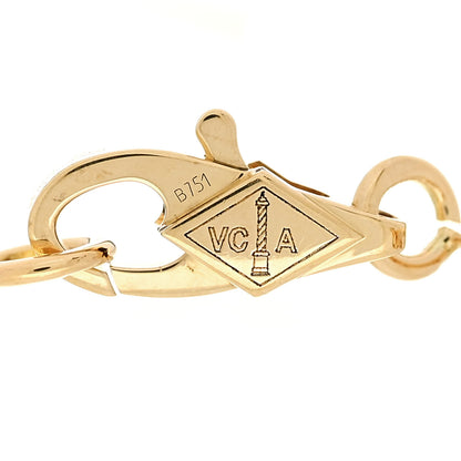 Van Cleef & Arpels 18K Yellow Gold Diamond Mini Frivole Bracelet 3 of 5