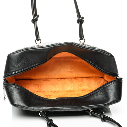 Chanel Calfskin Quilted Large Cambon Bag Black 5 of 8