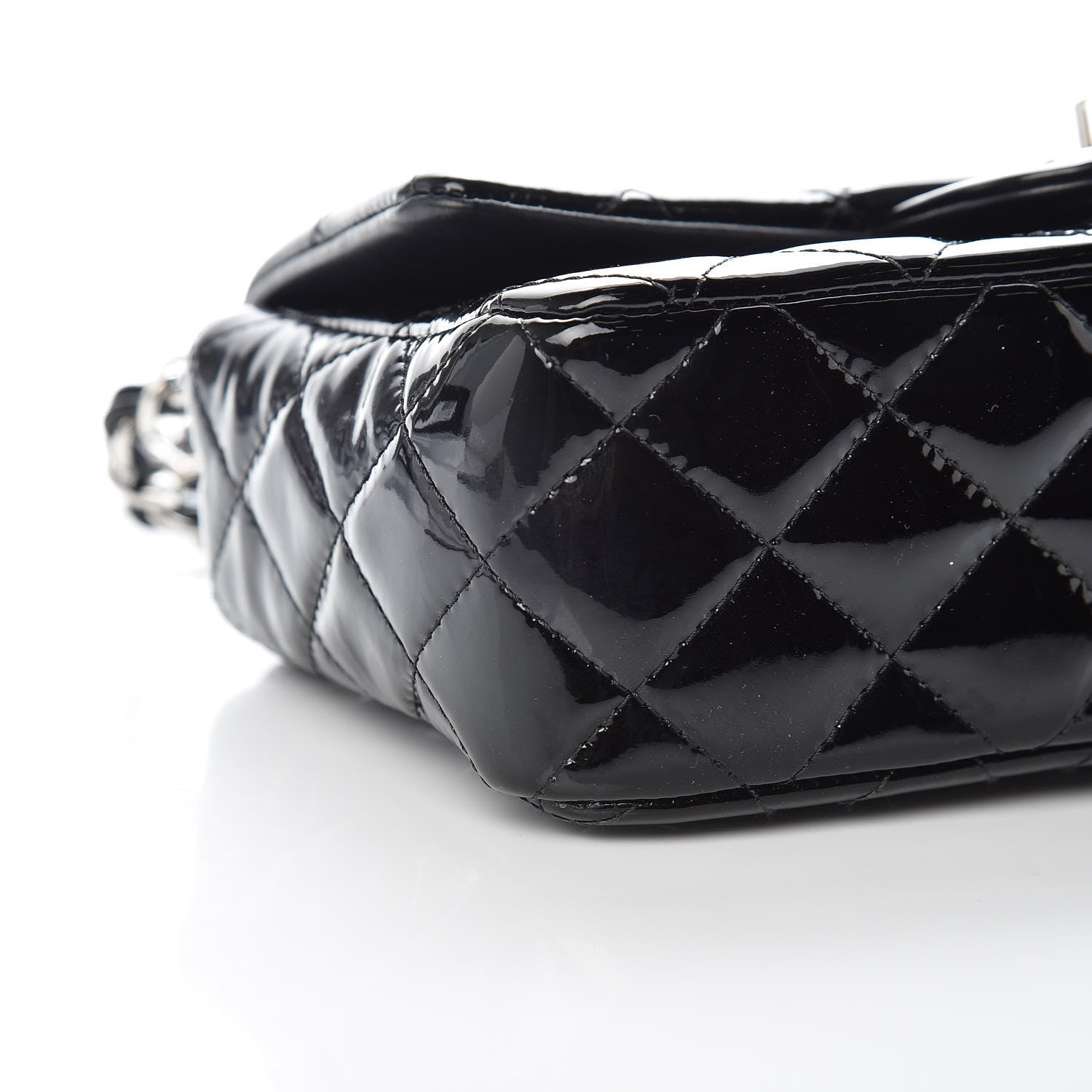 Chanel Patent Calfskin Quilted Mini Rectangular Flap Black 8 of 10