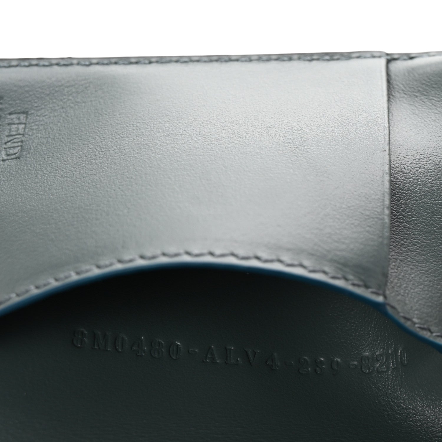 Fendi Vitello King Cruise FF Diamonds Mini Tri-Fold Envelope Wallet Pink Vert Inglese Malachite 7 of 7