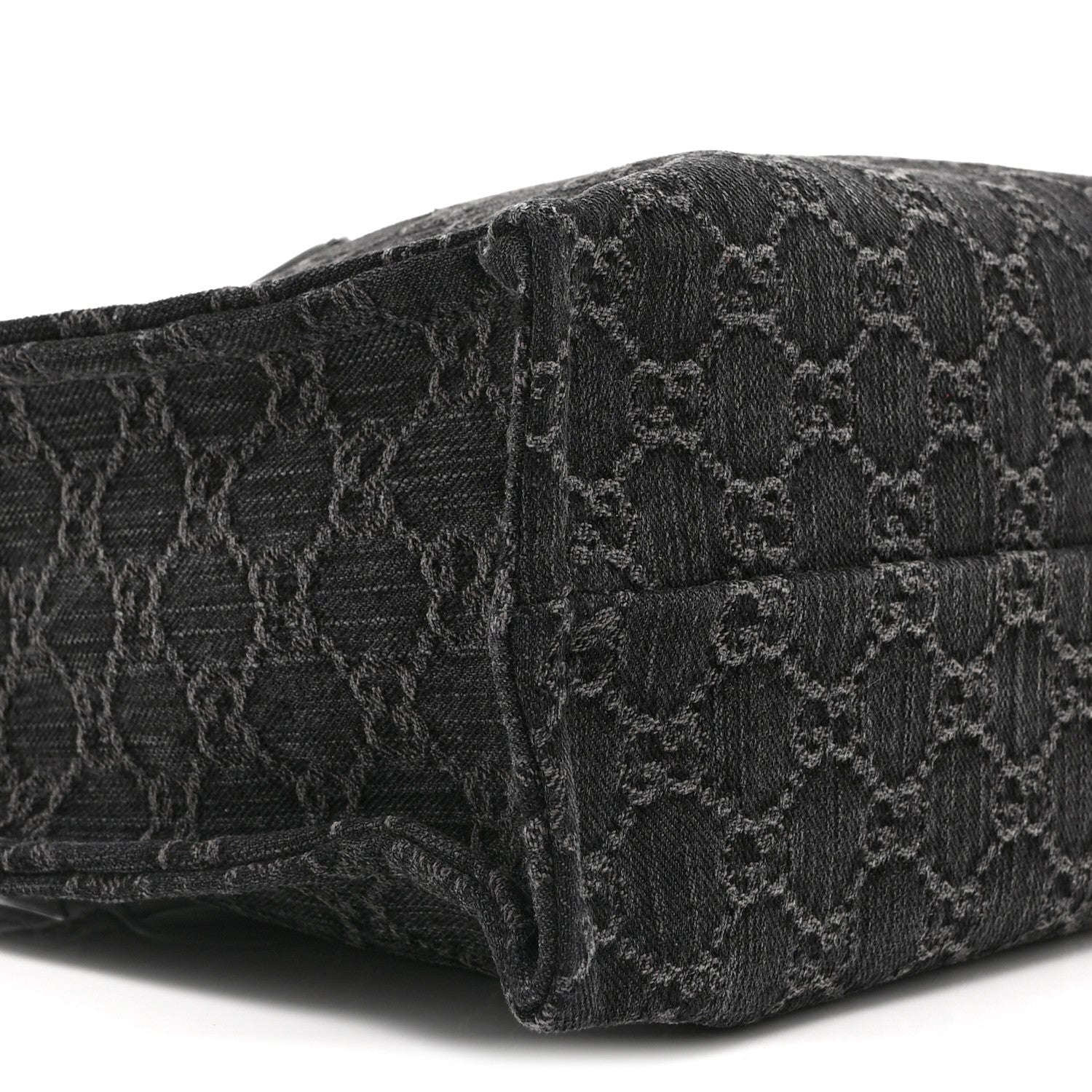 Gucci Denim Ophidia GG Monogram Tote Medium Black Grey 11 of 12