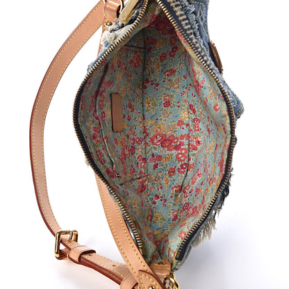 Louis Vuitton Denim Patchwork Pouchy Blue 8 of 14