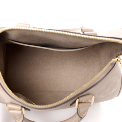 Louis Vuitton Empreinte Monogram Giant Speedy Bandouliere 25 Tourterelle 5 of 12