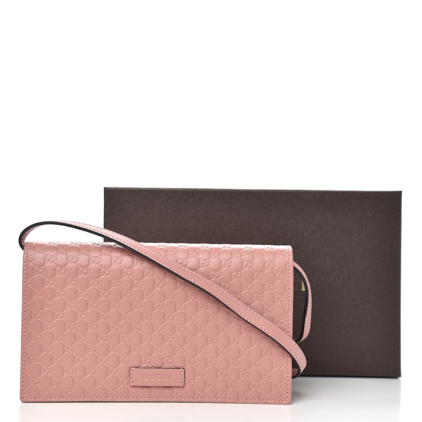 Microguccissima Crossbody Wallet Soft Pink