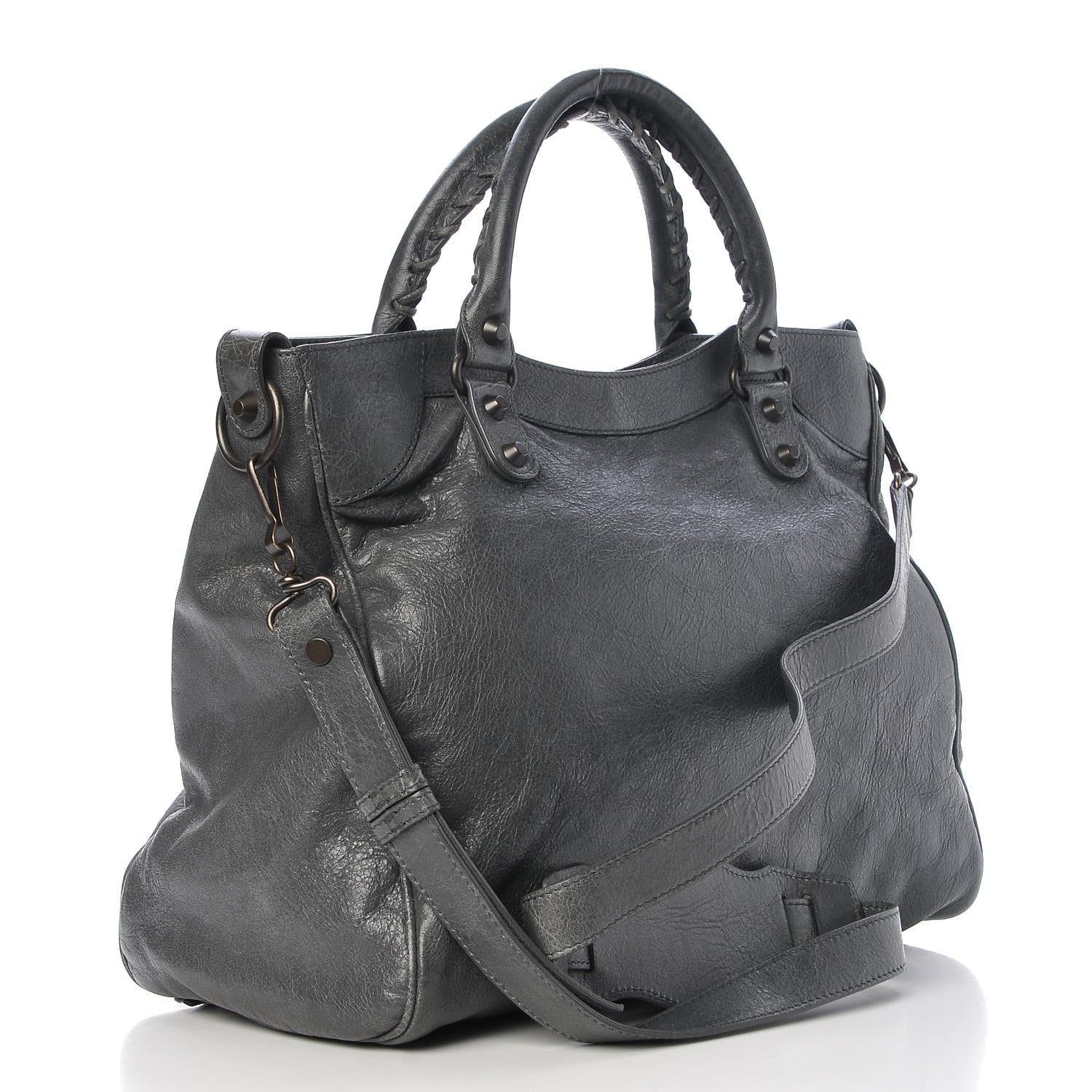 Balenciaga Agneau Classic Hardware Velo Gris Tarmac 4 of 8