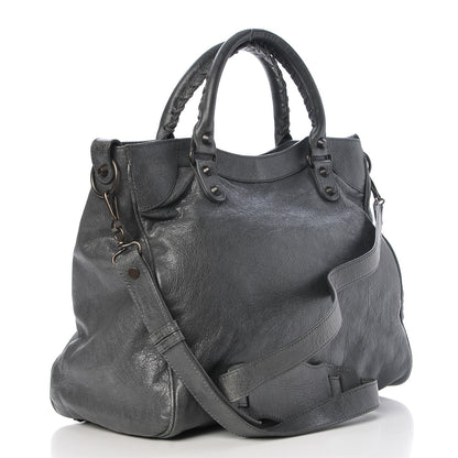 Balenciaga Agneau Classic Hardware Velo Gris Tarmac 4 of 8