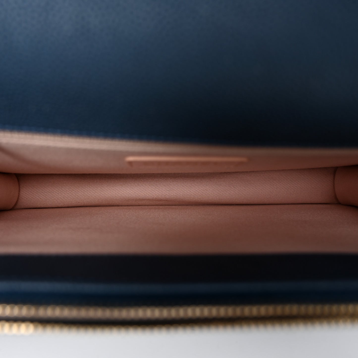 Grained Calfskin Quilted Cuba Flap Blue