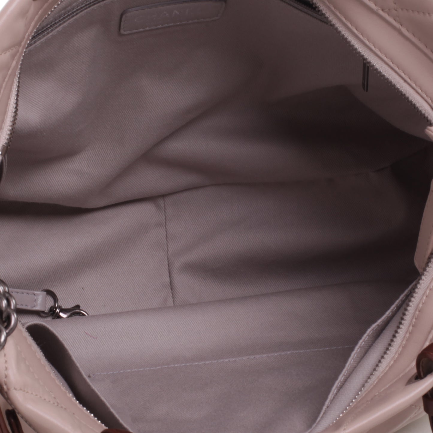 Iridescent Calfskin Country Chic Hobo Ecru