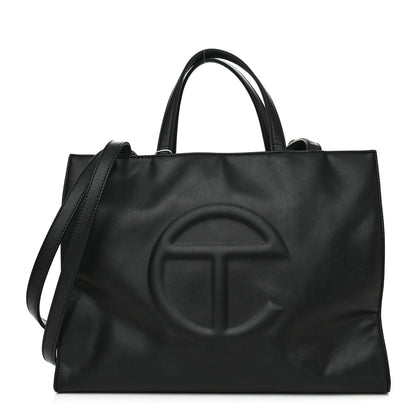 Telfar Vegan Leather Medium Shopping Bag Black 1 of 12