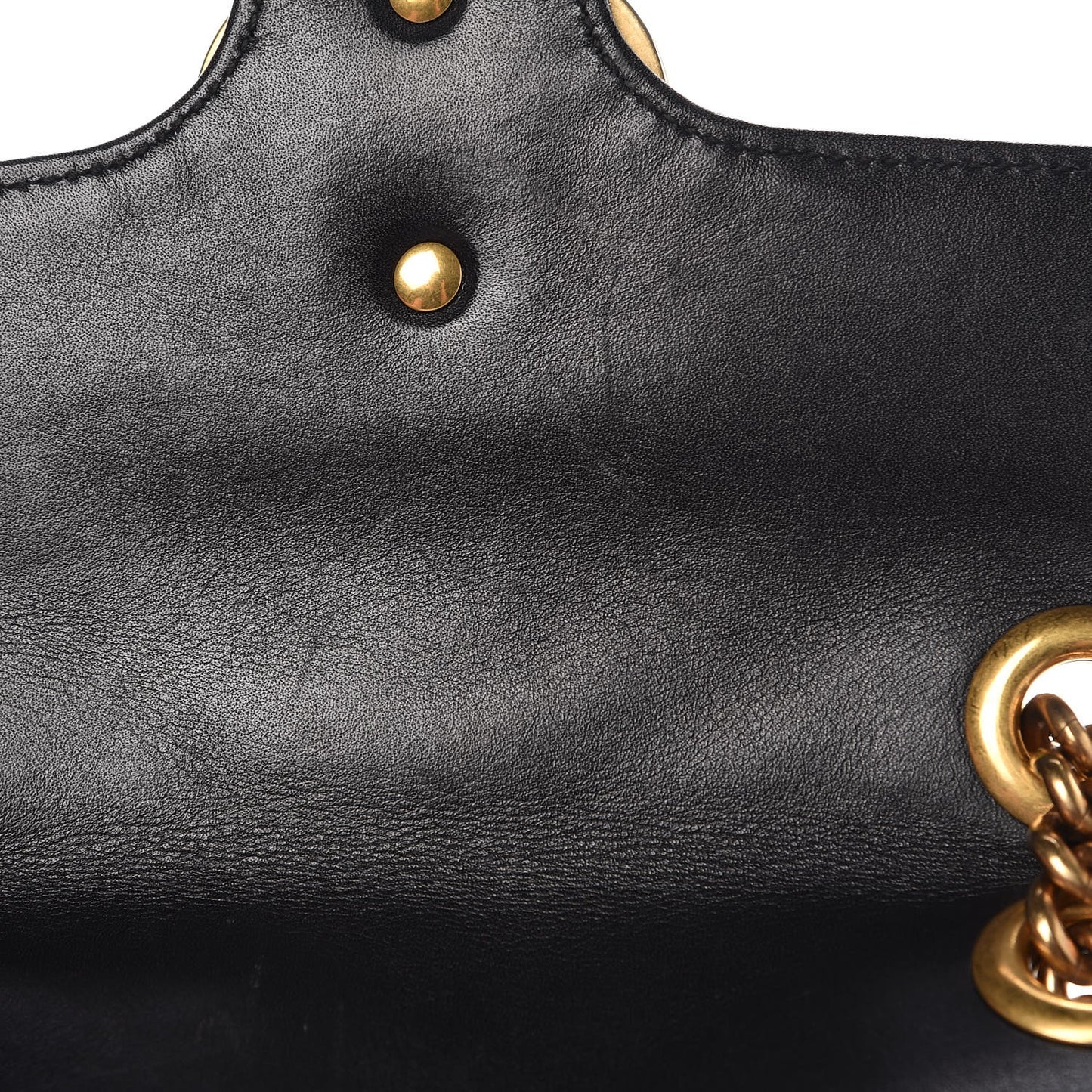 Calfskin Matelasse Mini GG Marmont Shoulder Bag Black